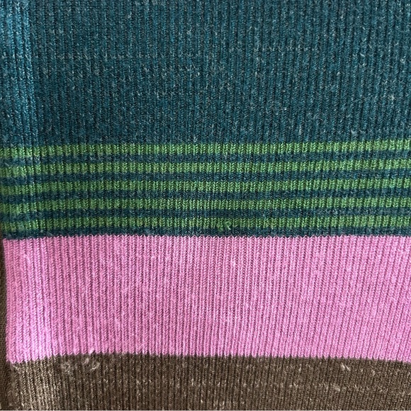 Free People cropped half zip striped sweater - Picture 2 of 9